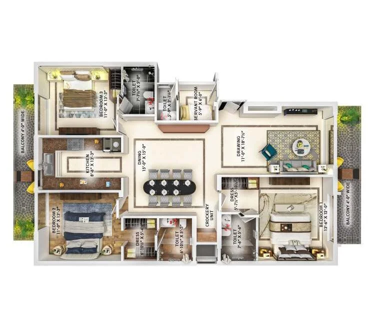  SUNTEC CITY NEW CHANDIGARH  Floor plan